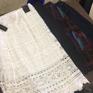 Lot of 4 Lane Bryant Skirts NWT
